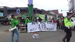 Aksi Bela Rakyat 121, Aliansi BEM Bungo Geruduk Kantor DPRD  