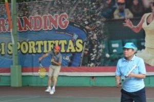 WAGUB BUKA TURNAMEN TENIS LAPANGAN PIALA K3 PETRO CHINA