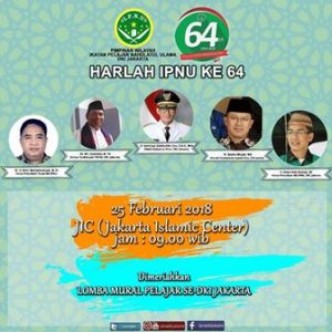 MUHADZAB : HARLAH IPNU 64, AJANG SILAHTURAHMI DAN BERBAGI PENGALAMAN