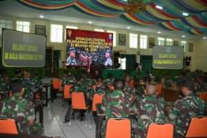 SIAPKAN KEBERHASILAN SUATU OPERASI MILITER, KODAM XII/TANJUNGPURA MANTAPKAN DOKTRIN PELAKSANAAN KOMANDO DAN PENGENDALIAN OPERASI