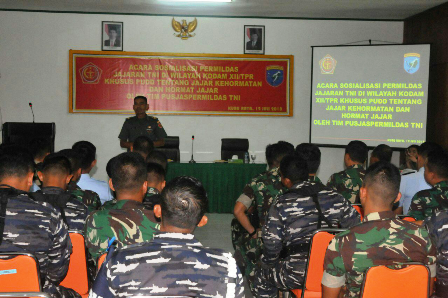 KODAM XII/TPR GELAR SOSIALISASI PERATURAN URUSAN DINAS DALAM BAGI TNI