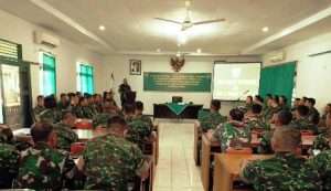Kodam XII/Tpr Selenggarakan Penataran Hukum Bagi para Dansat, Pejabat Intelijen dan Personel