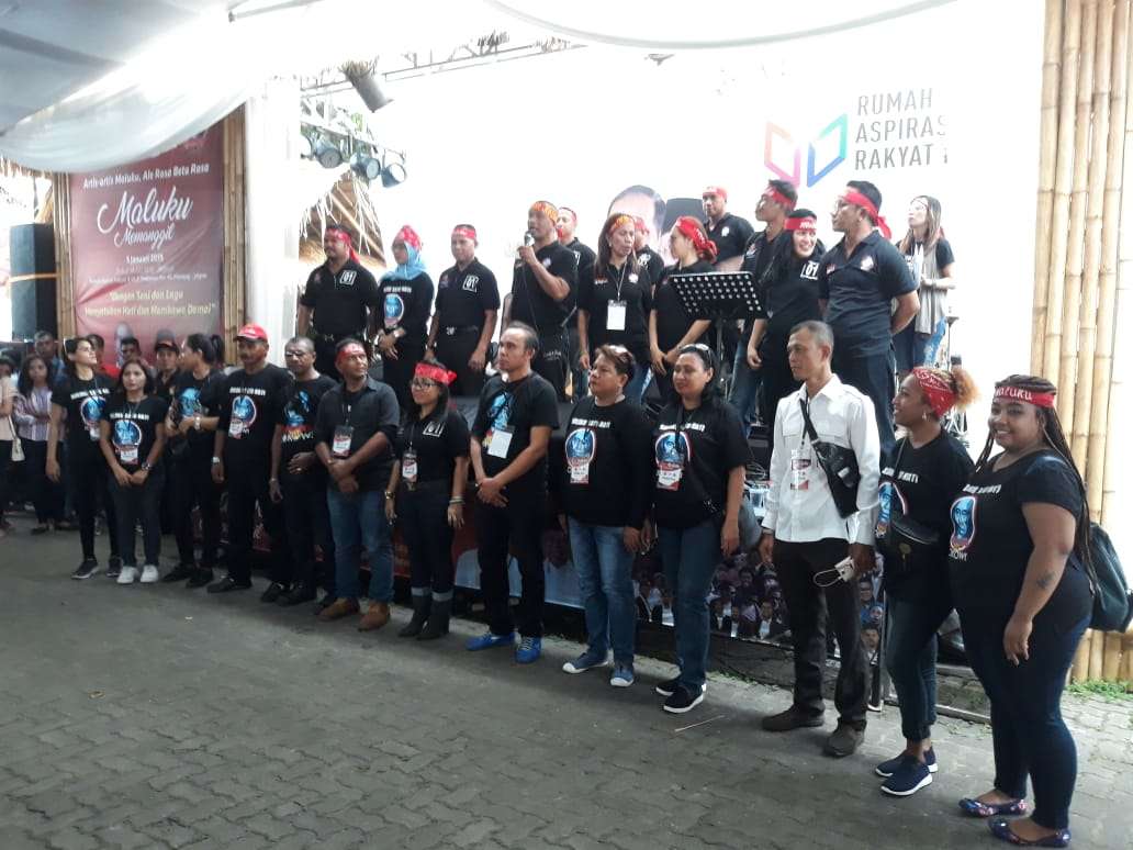 Maluku Voor Jokowi Gelar “MALUKU MEMANGGIL” melalui Seni dan Lagu Mempersatukan Hati Membawa Damai