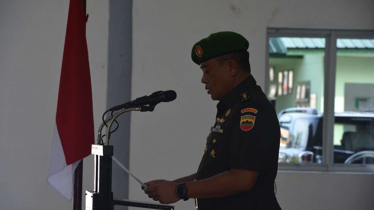 Kasrem 023/KS Pimpin Korps Raport Pelepasan dan Penerimaan Perwira
