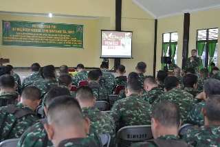 Kodim 1205/Stg Gelar Sosialisasi Netralitas TNI Pada Pilpres dan Pileg Tahun 2019