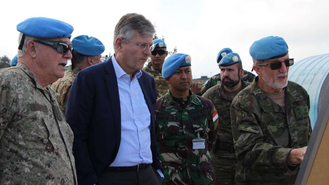 Wakil Sekjen PBB Kunjungi Daerah Operasi Indobatt Konga UNIFIL  di Lebanon