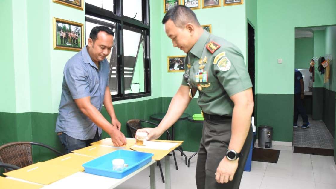 Kodim 0501/JP BS gelar Penyuluhan Narkoba dan Pengecekan Urine