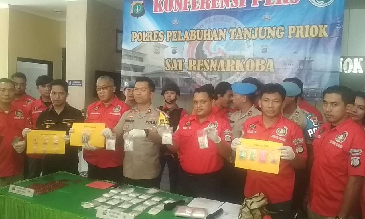 Satuan Reserse Narkoba Polres Pelabuhan Tanjung Priok Berhasil Membekuk Bandar Narkoba