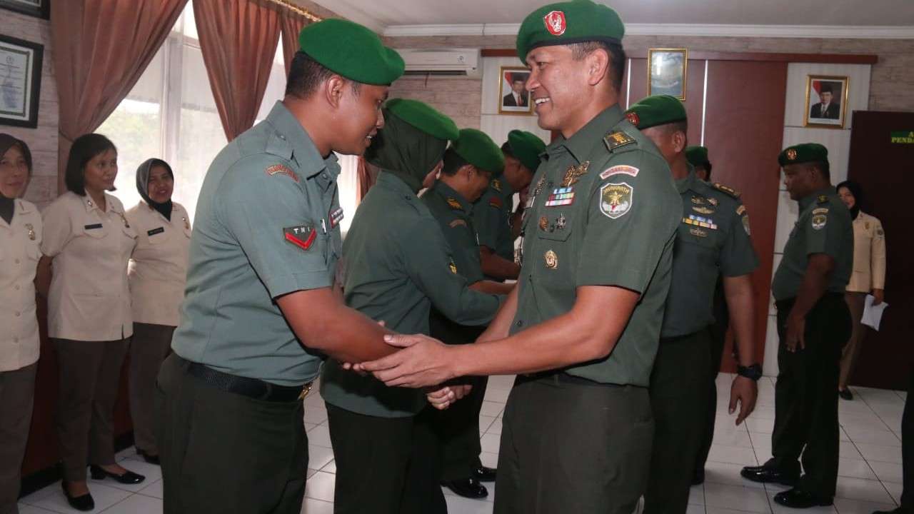 Lima Anggota Pendam Jaya Naik Pangkat Periode 1 April 2019