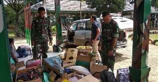Satgas Pamtas Amankan Mobil Bawa Barang Ilegal