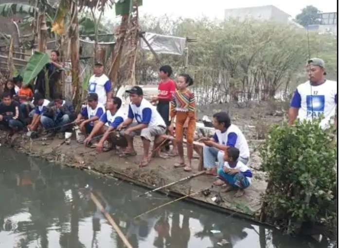 M. Tsani Alhaq, SE Caleg DPRD Kota Bekasi, Mancing Happy bersama Warga Bekasi Utara