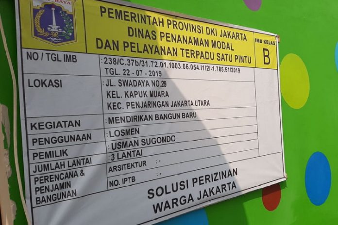 Citata, PTSP dan Satpol PP Jakut Biarkan Bangunan Kos Pakai IMB Palsu