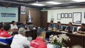 PUSHIDROSAL TNI AL Dan Pertamina RU VI Balongan Tingkatkan Kerjasama Petakan Pelabuhan Pertamina dan Perairan Balongan Jabar
