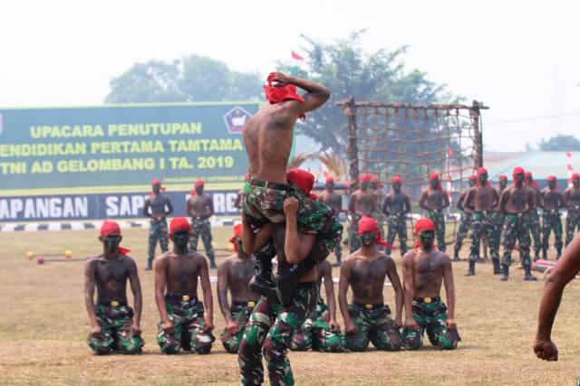 Dikmata TNI AD Gel.I TA.2019 Kodam XII/Tpr Resmi Ditutup dan Melantik 343 Prajurit