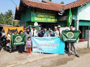 Pelajar NU Jakarta Utara Salurkan Bantuan Korban Banjir dan Longsor di Bogor