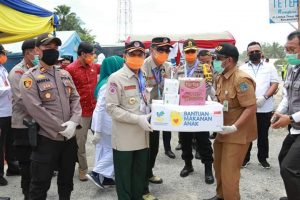 Gubernur, Kapolda, dan Ketua DPRD Tinjau Posko Terpadu Siaga Covid-19 Batas Jambi – Riau