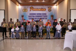 Kapolda Lampung Meresmikan GSG Rastra Sewakottama dan Lapangan Uji Pratek Mengemudi Polres Lamteng