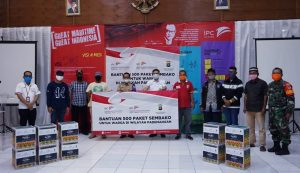 IPCM, Maziska dan Polres Pelabuhan Tanjung Priok Kompak Salurkan Bantuan Sembako di Pademangan