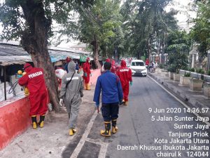 Matikan Covid-19 Pasar Serdang Kebagian Semprotan Cairan Disinfektan