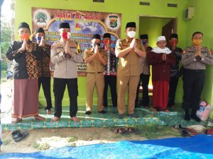 Kantibmas Kapolres Jalin Silaturahmi Di Ponpes Hafiazulquran Al Hikma Serta Memberikan Bantuan Penerapan New Normal Covid-19