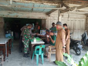 Sosialisasi Prokes Terus Dilakukan Koramil Serta Muspika Banda Alam