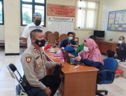 Polsek Cilincing Lakukan Kegiatan Donor Darah Dikantor Kecamatan Cilincing