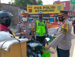 Kapolres Tinjau dan Pimpin Penyekatan di Sejumlah Pos Cek Point di Wilayah Hukum Polres Cirebon Kota