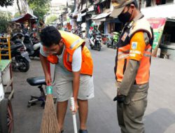 Pelanggar Masker Dari Wilayah Kecamatan Tanah Abang Sebanyak 115 Terjaring 