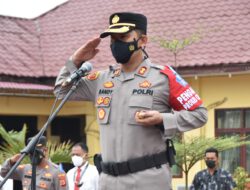 Kapolres Aceh Timur Pimpin Apel Gelar Pasukan Operasi Patuh Seulawah Tahun 2021