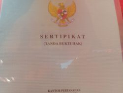 BPN Aceh Timur Sah Kan 400 Hektar Lahan Pertanian Disertifikasi