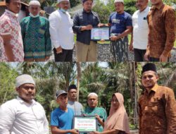 Baitul Mal Aceh Timur Kembali Serahkan Bantuan Dua Korban Musibah