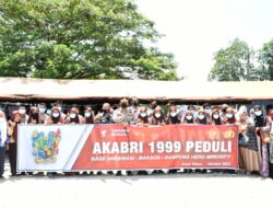 Kapolres Aceh Timur Meninjau Pelaksanaan Vaksin Merdeka AKABRI 1999