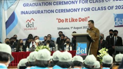 Bupati Toba Hadiri Wisuda Angkatan VIII dan Pengukuhan Angkatan XI SMA Unggul Del