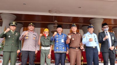 Wakapolres Rohul, Dampingi Wabup H Indra Gunawan Pada Upacara Hari Pahlawan Ke-77 Tahun 2022
