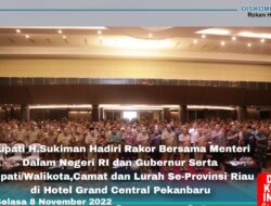 Dipimpin Kemendagri dan Gubri, Bupati Rohul ikuti Rakor Gubernur dengan Bupati/Walikota, Camat, dan Lurah se-Provinsi Riau
