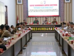 Kapolres Humbahas Pimpin Rapat Koordinasi Lintas Sektoral Operasi Lilin Toba 2022 di Wilayah Humbahas
