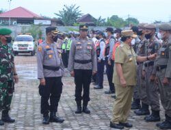 Kapolres AKBP Pangucap Dampingi Bupati Rohul Pimpinan Gelar Pasukan Operasi Lilin LK 2022