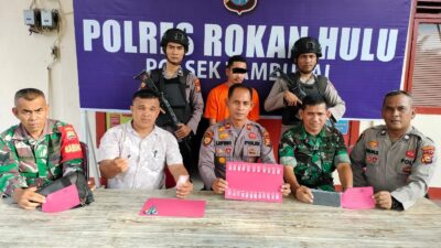 Pemilik 23 Paket Sabu, Seberat 3.85 Gram Di Tambusai, Rokan Hulu Ditangkap Polri/TNI