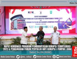 Dengan Nilai Tertinggi di Riau, Bupati Sukiman 2 Kali Berturut Terima Penghargaan Indeks SPI dari KPK RI