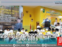 Pelepasan JCH Rokan Hulu Di Embarkasi Haji Antara Prov.Riau, “Bupati Sukiman Minta Keluarga Dan Kerabat Doakan Para JCH Selama Menunaikan Ibadah Haji”