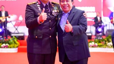 Hadiri Upacara HUT Bhayangkara Ke – 77, Bupati Rohul H. Sukiman Ajak Semua Pihak Dukung Polri Dalam Menjaga Kamtibmas