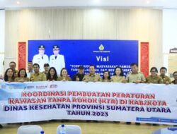 Dinkes Provsu Gelar Pertemuan Koordinasi Pembuatan Peraturan Daerah Kawasan Tanpa Rokok di Kabupaten Samosir