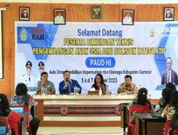 Bupati Samosir Buka Bimtek Penyelenggaraan Pengembangan PAUD Holistik Integratif