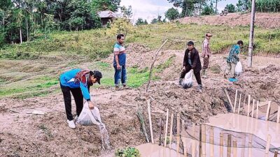 Pantas Marroha Sinaga Beri Bantuan Bibit Lele Ribuan Ekor di Desa Saornauli Samosir