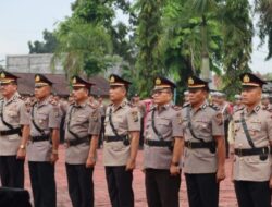 Kapolres Nias Pimpin Sertijab Kabag, Kasat dan Kapolsek