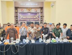 Walikota Langsa Ikuti Pemusnahan 3.308,75 Gram Sabu Di Polres Langsa
