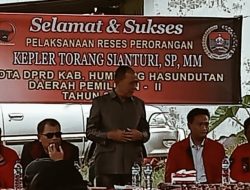Wabup Humbahas Hadiri Reses Anggota DPRD