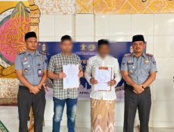 Pelaksanaan Salat Idul Fitri 1445 H/2024 M dan Penyerahan Remisi Bagi WBP Rutan Banda Aceh