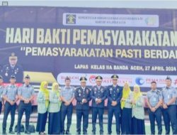 Puncak Hari Bhakti Pemasyarakatan Ke-60, Jajaran Rutan Jantho Ikuti Upacara dan Syukuran di Lapas Banda Aceh