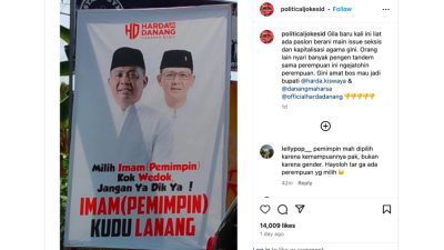 Akui Baliho Diduga Seksis, Cawabup Harda-Danang Sleman: Kita Bersihkan